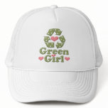 Green Girl Recycle Recycling Hat