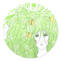 Green Girl stickers by Reinichan Green Girl stickers