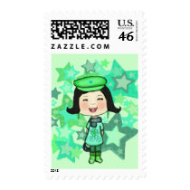 Green Girl T-Shirt postage