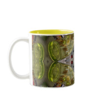 Green Glass mugs by skytopian Green Glass mugs