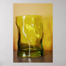 Green glass poster