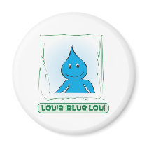 Green Glen - Blue Lou (Louie) magnets