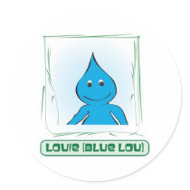 Green Glen Blue Lou (Louie) stickers