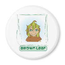 Green Glen - Brown Leaf magnets