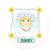 Green Glen Daisy stickers