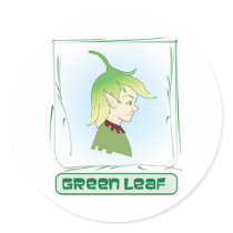 Green Glen - Green Leaf stickers
