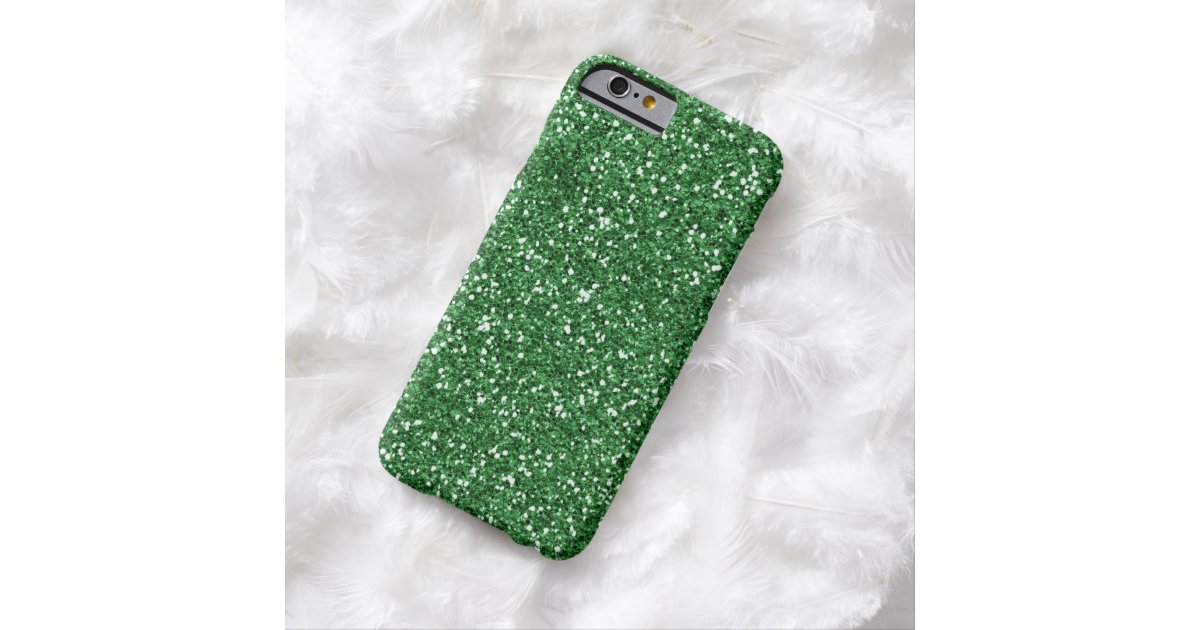 green glitter iPhone 6 case Zazzle