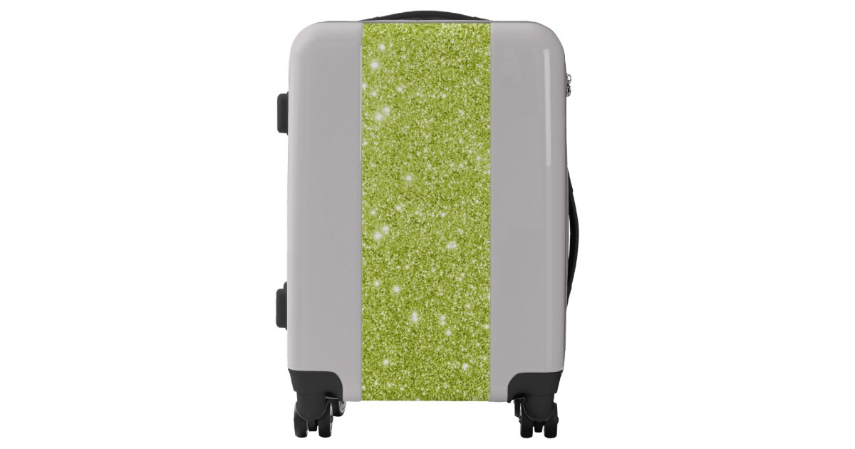 glitter carry on luggage