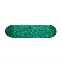 Green Glitter Skate Board