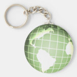 Green Globe Key Chain