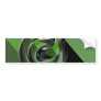 Green & glossy bumper stickers