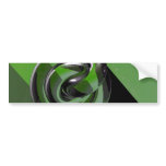 Green &amp; glossy bumper stickers