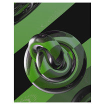 Green & glossy custom flyer