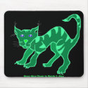 Green Glow Chesie by Wendy C. Allen, Green Glo... mousepads