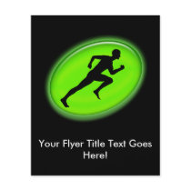 Green Glow Fitness and Personal Training Logo Flyer