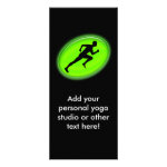 Green Glow Fitness and Personal Training Logo Rack Card Template Green Glow Fitness and Personal Training Logo Rack Card Template
