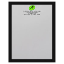 Green Glow Fitness Logo Letterhead Template
