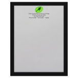 Green Glow Fitness Logo Letterhead Template