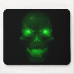 Green Glowing Skull Mouse Mats