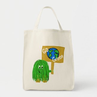 Green go green planet bag