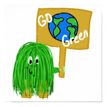 Green go green planet posters