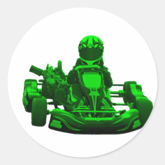 Go Kart Racing Stickers | Zazzle