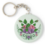 Green Goddess Upright Crescent Key Chain