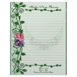 Green Goddess Upright Crescent Lined Letterhead Design