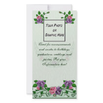 Green Goddess Upright Crescent Custom Photo Card