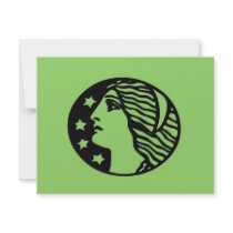 Green Godess invitations