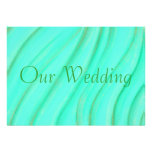 Green & Gold Blends Wedding Invitations invitations