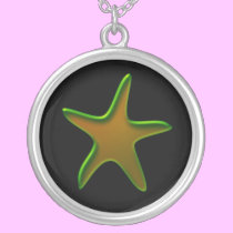 Green & Gold Starfish necklaces
