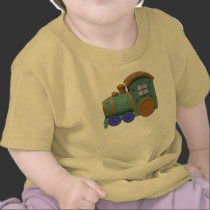 Green Gold Toy Train t-shirts by dduhaime55 Green Gold Toy Train t-shirts