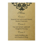 green gold wedding menu custom invites