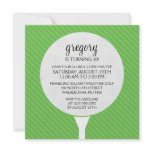 Green Golf Ball Miniature Golf Birthday Party Custom Invite
