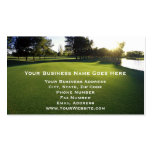 Green Golf Course at Dawn Business Card Template