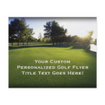 Green Golf Course at Dawn Full Color Flyer