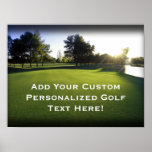 Green Golf Course at Dawn posters