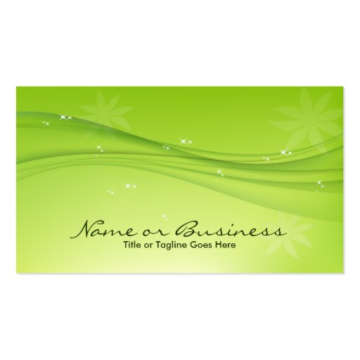 green grace business cards (back side)