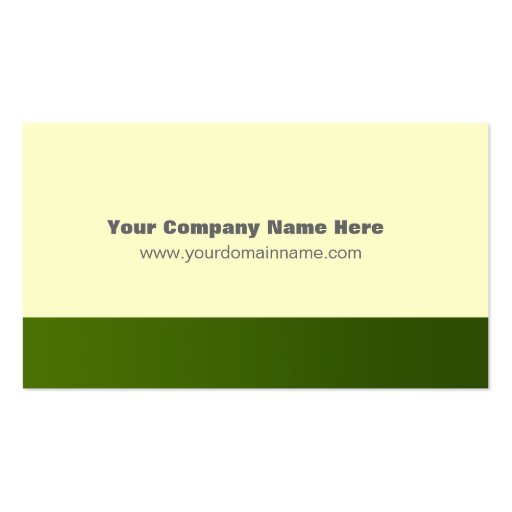 Green Gradient Custom Business Card Template (back side)