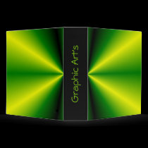 Green Gradient Metallic Star Burst Binder binders