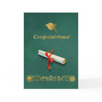 Green Graduation Card by artogram Green Graduation Card
