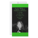 Green Graduation photo cards