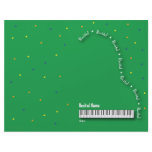 Green Grand Piano Recital Blank Customized Letterhead
