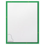 Green Grand Piano Recital Paper Letterhead Design