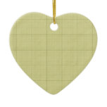 Green Graph Paper Christmas Ornaments