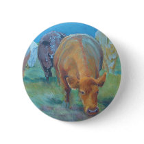 Green grass aglow pinback buttons