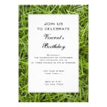 Green Grass Birthday Party Invitation