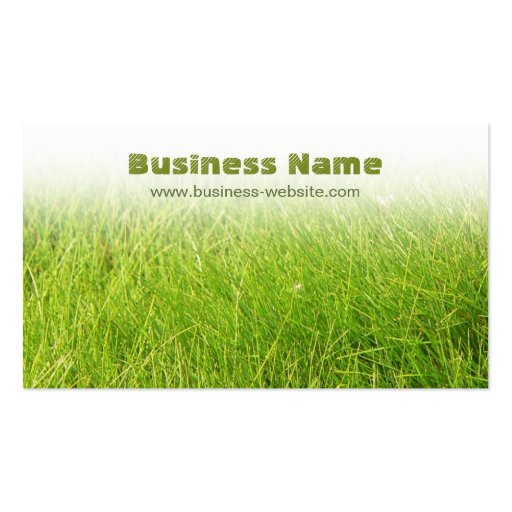 Green Grass Business Card (front side)