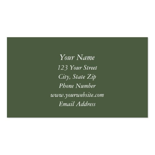 Green Grass Business Cards (back side)